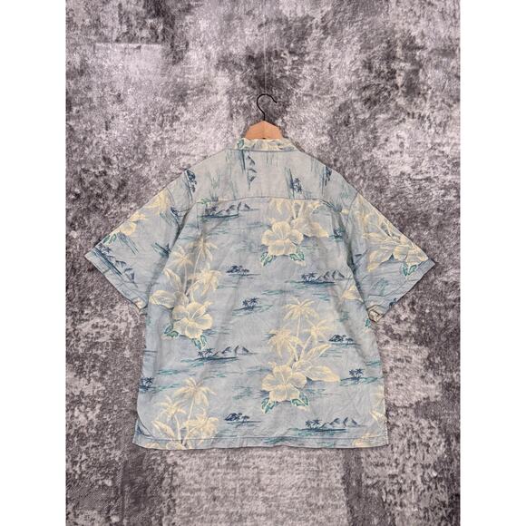 Tommy Bahama Shirt XL Mens Silk Hawaiian Island Volcano Button Down - Picture 3 of 7